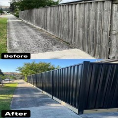 墨尔本庭院彩钢板围栏 Melbourne Patio Color Steel Fence